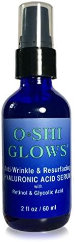 Hyaluronic Acid &amp; Retinol Anti Aging Facial Serum; Natural Skin Care Helps Wrinkles, Scarring, Discoloration &amp; Age Spots With Non-Irritant Form of Retinol, Vitamin E, Glycolic, Lipoic &amp; Salicylic Acid