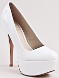 Qupid PENELOPE-01 Stiletto High Heel Platform Patent Pump