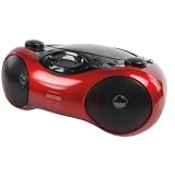 K&ouml;nig HAV-PRCD12 Tragbares Radio/CD-Player rot