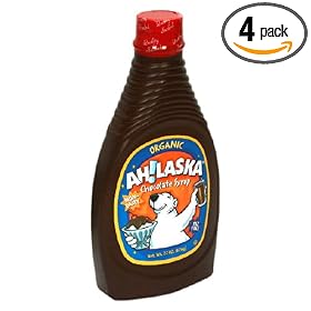 AH!Laska Organic Chocolate Syrup, 22-Ounce Bottles (Pack of 4)
