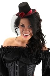 Little Victorian Top Hat Red For Girls Or Adult