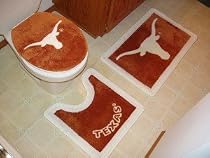 Texas Longhorns Bathroom Rug Set