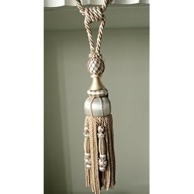 Pair of Large Elegant French Style tassel Tiebacks B by Victoria's Deco