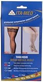 ITA-MED Sheer Thigh Highs, Compression (23-30 mmHg) Nude, XXLarge