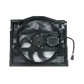 99-06 BMW E46 3-SERIES (EXCEPT M3): 320I, 323(I/CI), 325(I/CI/XI), 328(I/CI), 330(I/CI/XI) AC CONDENSER COOLING FAN (W/ SHROUD, W/ MOTOR) 00 01 02 03 04 05 1999 2000 2001 2002 2003 2004 2005 2006