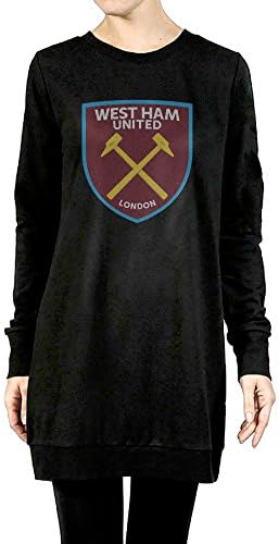 TTT Hooded West Ham United Premier League Womens Long Hooded/Sweatshirt Black