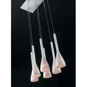ET2 Flute E20074-01 Mini Cone (16H x 11W) Multi Pool Table 6 Light 240w Pendant in Satin... by ET2 Lighting