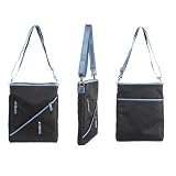 Chelsey Henry 7281-SSLT Sport Slim Laptop Tote (Black/Blue)