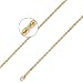 14K Solid Yellow Gold DC Diamond Cut Rope Chain Necklace 2.5mm (3/32\