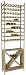 Exklusives Holz Weinregal