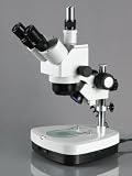 AmScope 10X-40X Student Trinocular Stereo Zoom Microscope