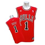 (アディダス)Adidas NBA ブルズ #1 デリック・ローズ Revolution Replica ジャージ (ロード) revolution