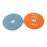 uxcell ダイヤモンド研磨パッド　石材研磨パッド　ディスク　石材専用　大理石　２枚入り　オレンジ　ブルー