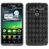 Flexible TPU Cover Skin Phone Case For LG VS910 / Revolution - Smoke/Black