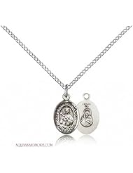 Our Lady of Mount Carmel Small Sterling Silver Medal