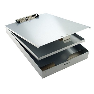 Buy Aluminum Clipboard / Form Holder, Bottom Opening, Letter/ A4, Lacquer Finish CEB93007