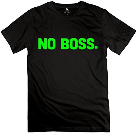 MAD Funny No Boss Tee - Male's T-shirts Black Size XXL