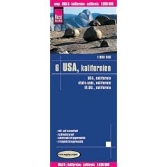 Kalifornien 1 : 850 000: GPS-tauglich durch Gradnetz, H�henlinien und H�henschichten-Relief, klassifiziertes Stra�ennetz, ausf�hrlicher Ortsindex