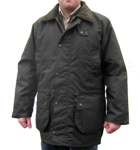 Hunter Outdoor 3in1 Poacher Deluxe Mens Wax Jacket Inc Free Tin of Wax Proofing - Large - Olive