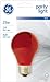GE Party Light 16555 25-Watt Red A19 Light Bulb with Medium Base, 1-Pack