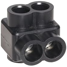 Morris Products 97102 Insulated Single Entry Splice, Black, 4 - 14 Wire Range, 1/8" Allen Hex, 1.2" Length, 1.45" Height