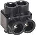 Morris Products 97102 Insulated Single Entry Splice, Black, 4 - 14 Wire Range, 1/8" Allen Hex, 1.2" Length, 1.45" Height