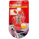 Bamboo Dog body brush with shampoo applicator