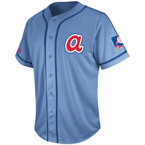 Atlanta Braves Coastal Blue Cooperstown Tradition Jersey