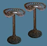 Tractor Seat Bar Counter Stools Pair Full Size Cast Iron