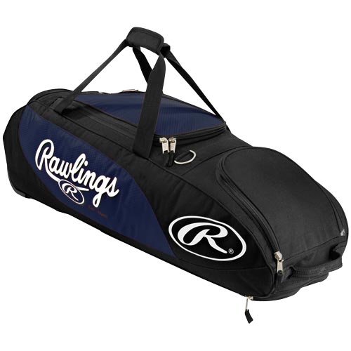 > Cheap Rawlings PPWB Player Preferred Baseball or Softball Wheeled Bag Navy Blue