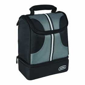 Thermos Cool Tec Dual Compartment Lunch Kit, Black