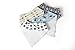 CFSKY 4-Pack Designer Bandana Style Baby Bibs Washable, Made with 100% organic cotton