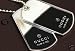 golden retriever - Gucci Double Dog Tag .925 Silver Necklace