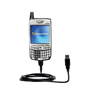 Classic Straight USB Cable for the Sprint Palm Treo 700wx with Power Hot Sync and Charge capabilities - uses Gomadic TipExchange Technology