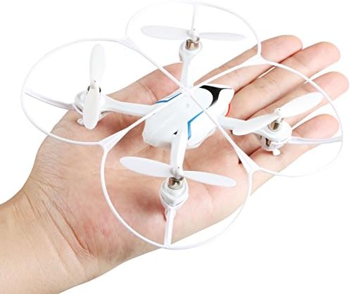 iRola Mini Nano Drone RC Remote Controlled Quadcopter UFO 4.5Ch, 6 Axis Gyro, 2.4GHz, Two LED Lights, 360° Flip Feature (White)