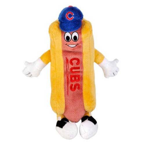 Forever Collectibles Chicago Cubs Plush Hot Dog Man Picture