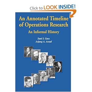 An Annotated Timeline of Operations Research