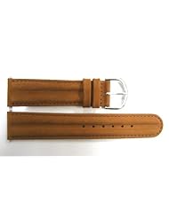20mm Brown Padded Distressed Leather Band Fits Swiss Army Wenger Watches