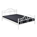 Nostalgie Metallbett wei� matt 140 x 200 cm