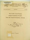 The Verde Local Fauna: Small Vertebrate Fossils from the Verde Formation, Arizona Volume XXXVII Number 3 Quarterly Fall, 1990 (37)