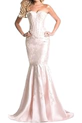 Satin Lace Corset   Waistline Mermaid Evening Dress/Prom Dress 