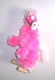 Horse Yarn Puppet Dancing Marionette - Pink