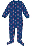 Chicago Cubs Infant Footed Full Zip Raglan Coverall Sleeper - Toddler (18 Months)