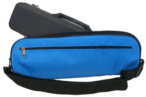 C Flute Case Cover with Handle and Shoulder Strap, Blue