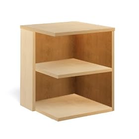 Currency Maple Left Hand Corner Bookcase Maple by Steelcase