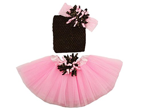 Wholesale Princess Tutu Gift Set Pink and Brown Giraffe