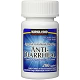 Kirkland Signature Anti-Diarrheal Loperamide Hydrochloride 2 MG Caplets, 200-Count Bottle