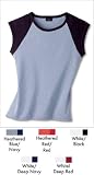 Hanes SL20 Ladies Hanes Raglan Cap Sleeve Tee
