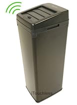 iTouchless Fully Automatic Black Color Touchless Trashcan SX, 13 Gallon (52 Liter)