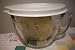 The Pampered Chef 8 cup/2 L. Batter Bowl w/ handle, pouring lip, and lid. Comes With Recipe Instruction Book and Chocolate Cluster Cookie Recipe!!!